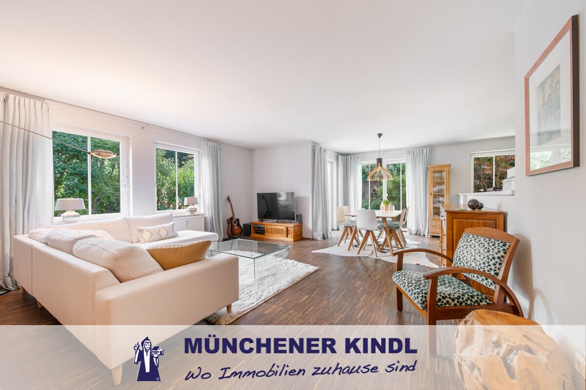WOHNEN WIE IM EIGENEN HAUS – MIT SONNIGER TERRASSE UND GARTEN — Foto 1